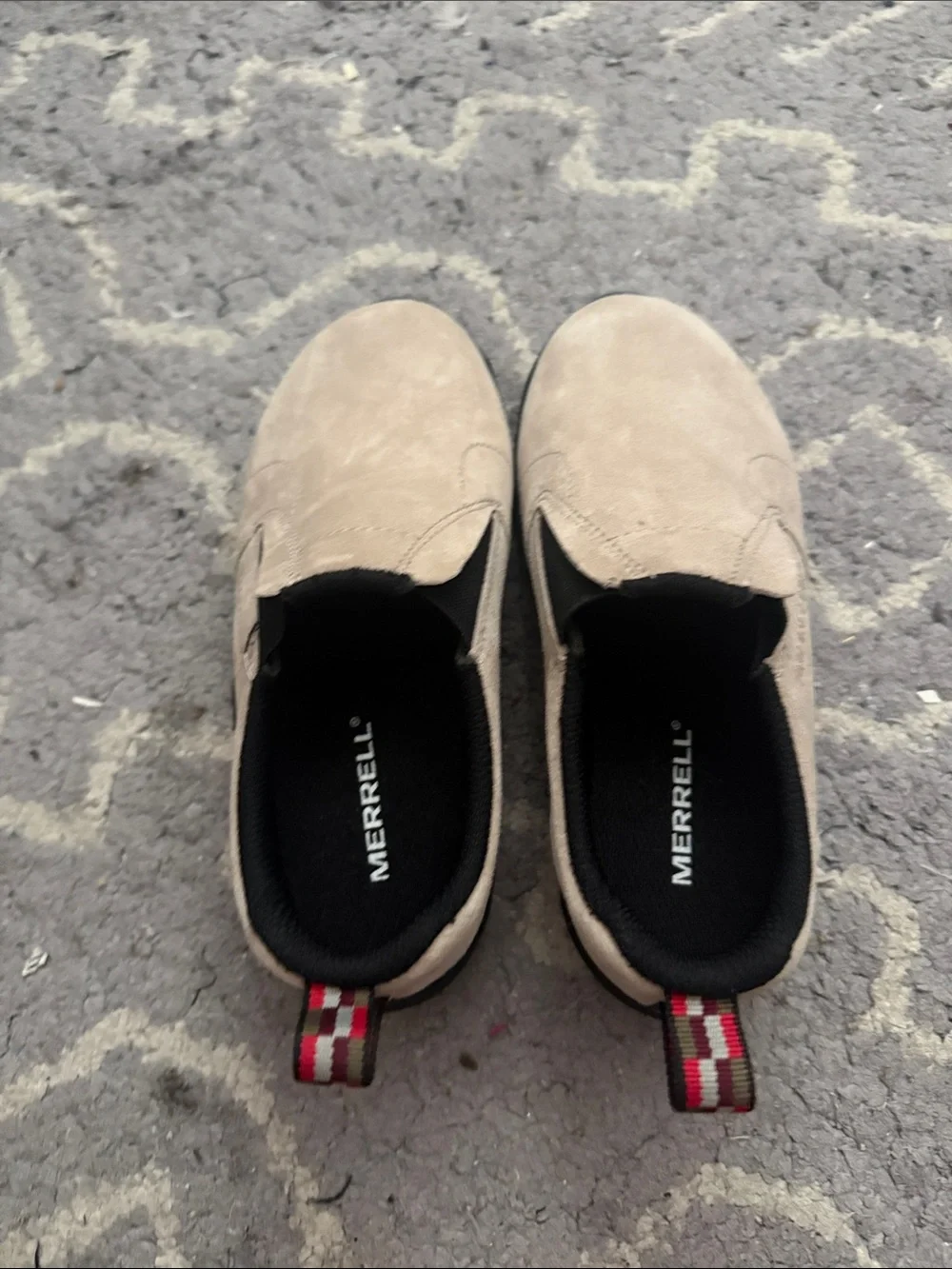 Merrell boys Slide-On Suede Casual Shoes in Light Taupe